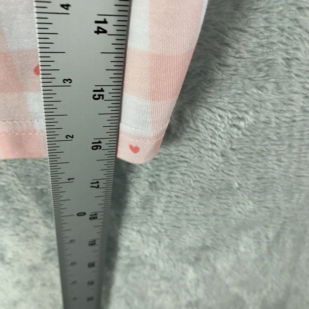 Charter‎ Club Girls 5 Pajama Set Pants Button Up Top Mommy and Me Pink Plaid PJs